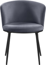 Load image into Gallery viewer, Skylar Grey Velvet Dining Chair