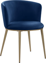 Load image into Gallery viewer, Skylar Navy Velvet Dining Chair