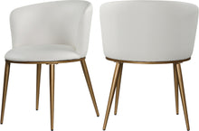 Load image into Gallery viewer, Skylar White Faux Leather Dining Chair