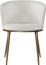 Load image into Gallery viewer, Skylar White Faux Leather Dining Chair