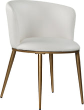 Load image into Gallery viewer, Skylar White Faux Leather Dining Chair