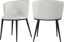 Load image into Gallery viewer, Skylar White Faux Leather Dining Chair