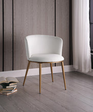 Load image into Gallery viewer, Skylar White Faux Leather Dining Chair