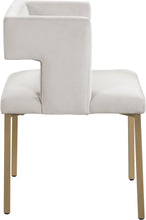 Load image into Gallery viewer, Caleb Cream Velvet Dining Chair