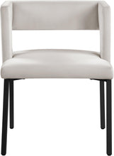 Load image into Gallery viewer, Caleb Cream Velvet Dining Chair