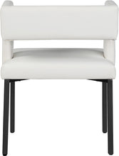 Load image into Gallery viewer, Caleb White Faux Leather Dining Chair