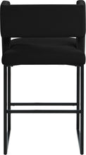 Load image into Gallery viewer, Caleb Black Velvet Counter Stool