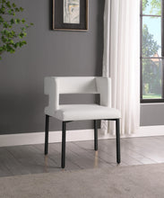 Load image into Gallery viewer, Caleb White Faux Leather Dining Chair