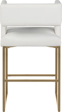 Load image into Gallery viewer, Caleb White Faux Leather Counter Stool