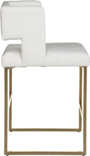 Load image into Gallery viewer, Caleb White Faux Leather Counter Stool