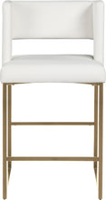 Load image into Gallery viewer, Caleb White Faux Leather Counter Stool