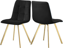 Load image into Gallery viewer, Annie Black Velvet Dining Chair