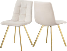 Load image into Gallery viewer, Annie Cream Velvet Dining Chair