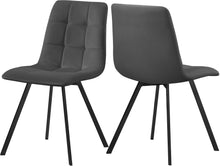 Load image into Gallery viewer, Annie Grey Velvet Dining Chair