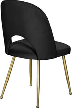 Load image into Gallery viewer, Logan Black Velvet Dining Chair