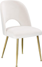 Load image into Gallery viewer, Logan Cream Velvet Dining Chair