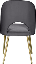 Load image into Gallery viewer, Logan Grey Velvet Dining Chair