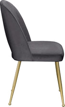 Load image into Gallery viewer, Logan Grey Velvet Dining Chair