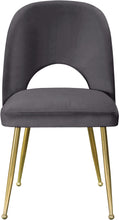 Load image into Gallery viewer, Logan Grey Velvet Dining Chair