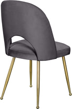 Load image into Gallery viewer, Logan Grey Velvet Dining Chair