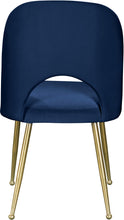 Load image into Gallery viewer, Logan Navy Velvet Dining Chair