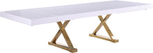Load image into Gallery viewer, Excel White Lacquer Extendable Dining Table (3 Boxes)