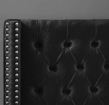 Load image into Gallery viewer, Aiden Black Velvet King Bed