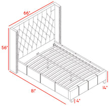 Load image into Gallery viewer, Ashton Grey Linen Full Bed