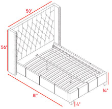 Load image into Gallery viewer, Ashton Beige Linen Twin Bed