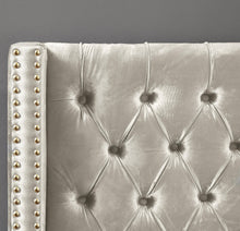 Load image into Gallery viewer, Barolo Cream Velvet Queen Bed