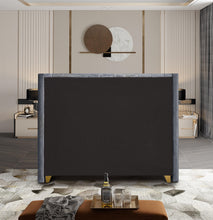 Load image into Gallery viewer, Barolo Grey Velvet Queen Bed