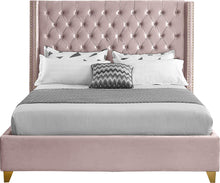 Load image into Gallery viewer, Barolo Pink Velvet Full Bed