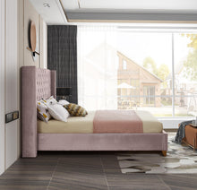 Load image into Gallery viewer, Barolo Pink Velvet Queen Bed