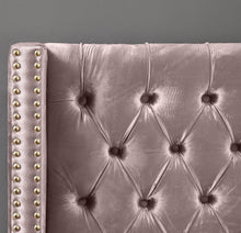 Load image into Gallery viewer, Barolo Pink Velvet Queen Bed
