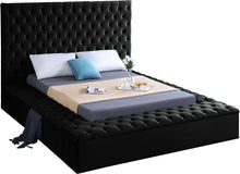 Load image into Gallery viewer, Bliss Black Velvet Full Bed (3 Boxes)