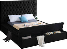 Load image into Gallery viewer, Bliss Black Velvet Full Bed (3 Boxes)