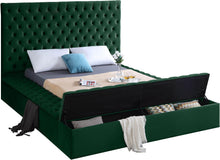 Load image into Gallery viewer, Bliss Green Velvet Queen Bed (3 Boxes)