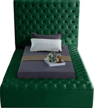 Load image into Gallery viewer, Bliss Green Velvet Twin Bed (3 Boxes)