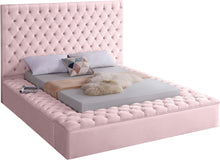 Load image into Gallery viewer, Bliss Pink Velvet King Bed (3 Boxes)