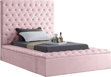 Load image into Gallery viewer, Bliss Pink Velvet Twin Bed (3 Boxes)
