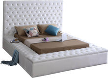 Load image into Gallery viewer, Bliss White Velvet King Bed (3 Boxes)