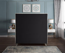 Load image into Gallery viewer, Candace Cream Velvet King Bed