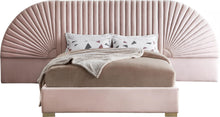 Load image into Gallery viewer, Cleo Pink Velvet Queen Bed (3 Boxes)