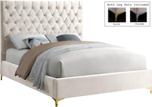 Load image into Gallery viewer, Cruz Cream Velvet Full Bed