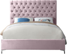 Load image into Gallery viewer, Cruz Pink Velvet King Bed