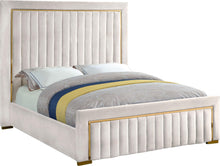 Load image into Gallery viewer, Dolce Cream Velvet King Bed (3 Boxes)