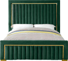 Load image into Gallery viewer, Dolce Green Velvet Queen Bed (3 Boxes)