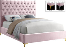 Load image into Gallery viewer, Cruz Pink Velvet King Bed