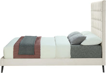 Load image into Gallery viewer, Elly Cream Velvet King Bed