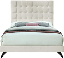 Load image into Gallery viewer, Elly Cream Velvet King Bed